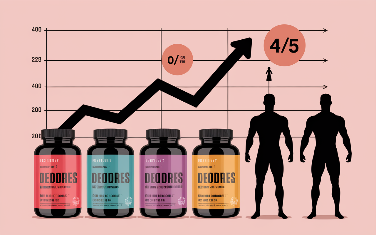 Flacons Anvarol tableau satisfaction résultats musculaires
