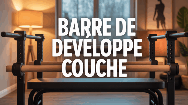 Barre de developpe couche en home gym