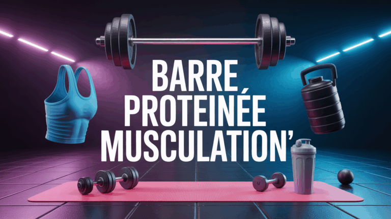 Accessoires musculation et barre proteinee visuel SEO