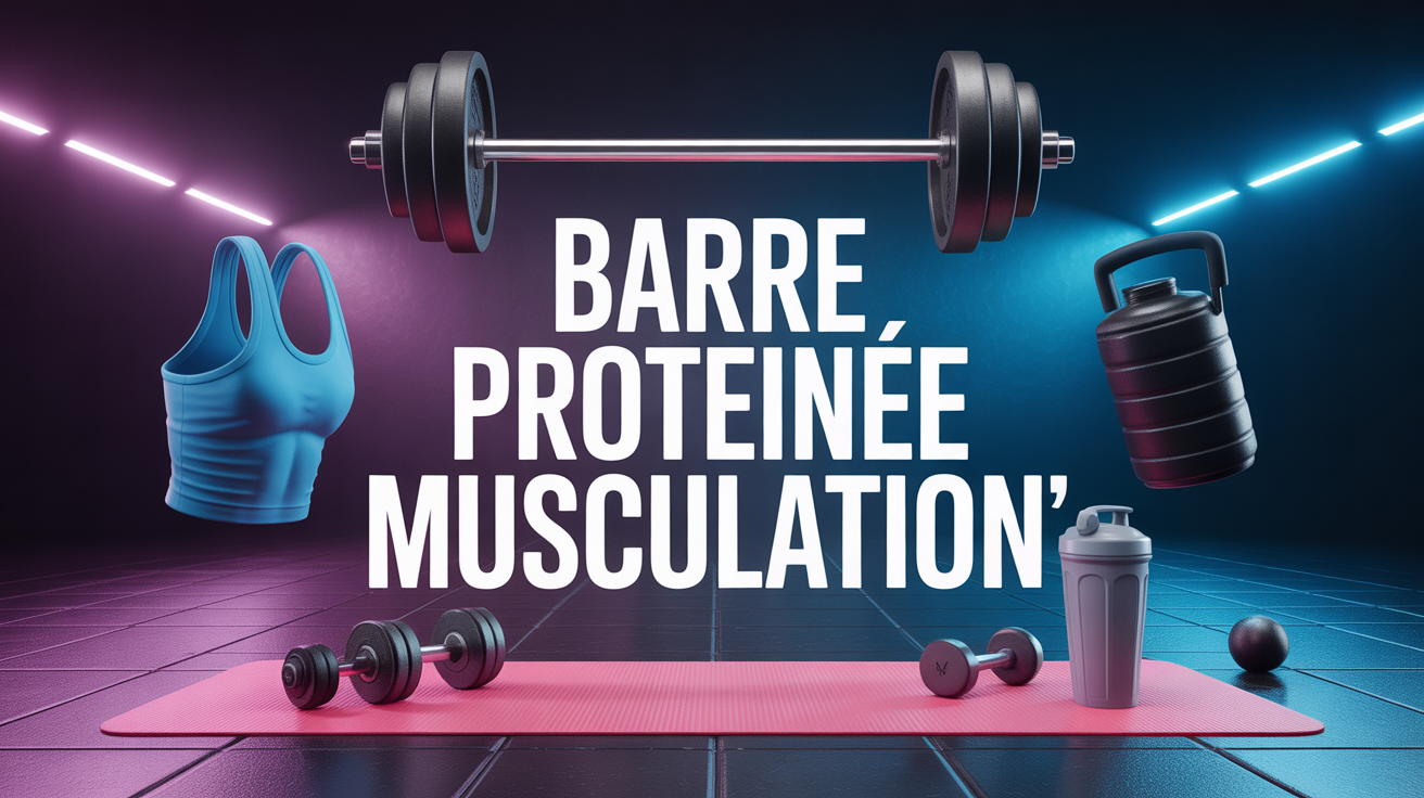 Accessoires musculation et barre proteinee visuel SEO