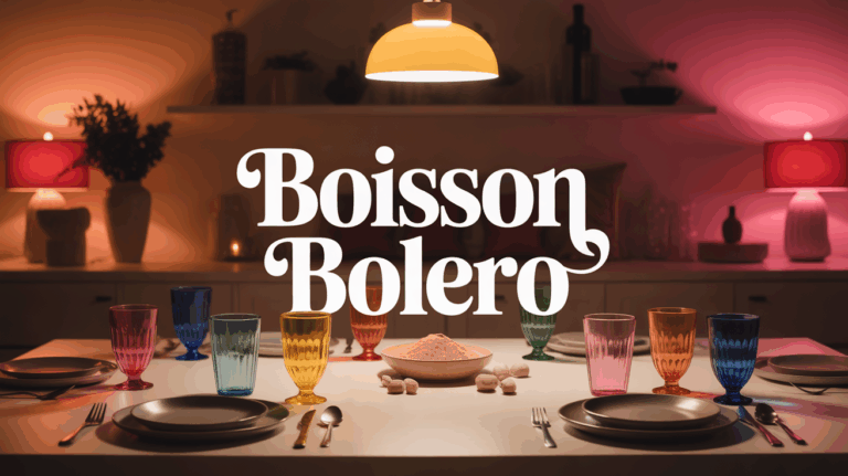 Boisson Bolero scène conviviale table famille sachets