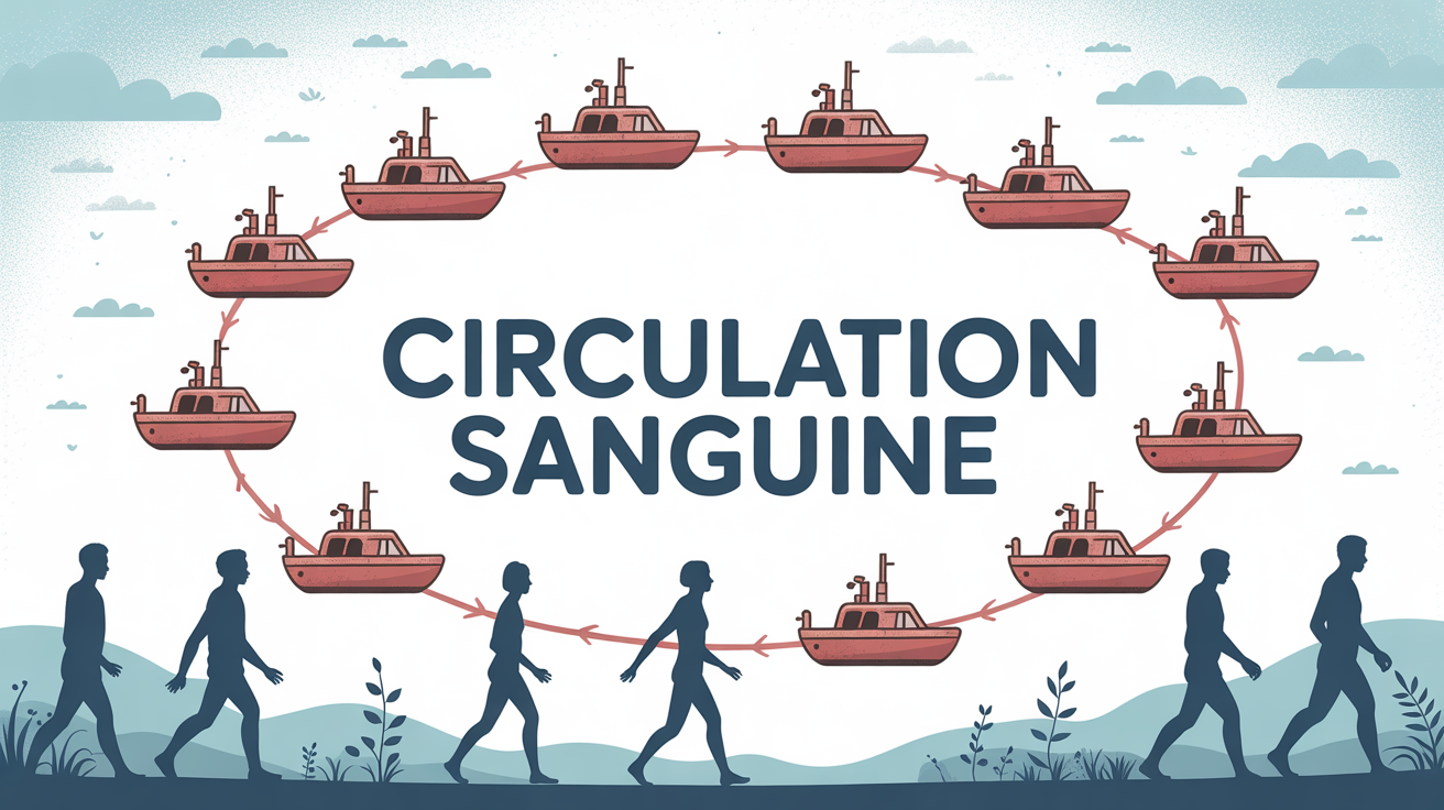 illustration circulation sanguine bien etre naturel