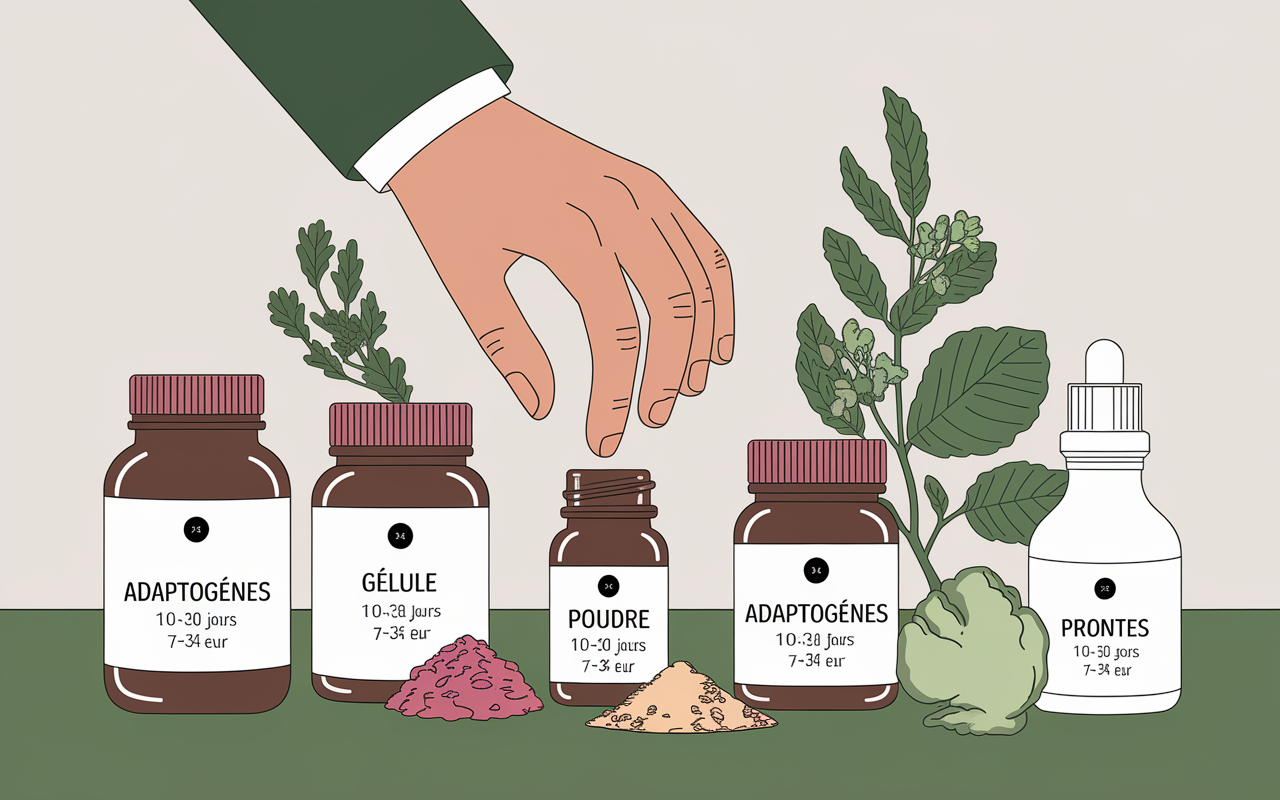 Tableau comparative de complements alimentaires anti fatigue