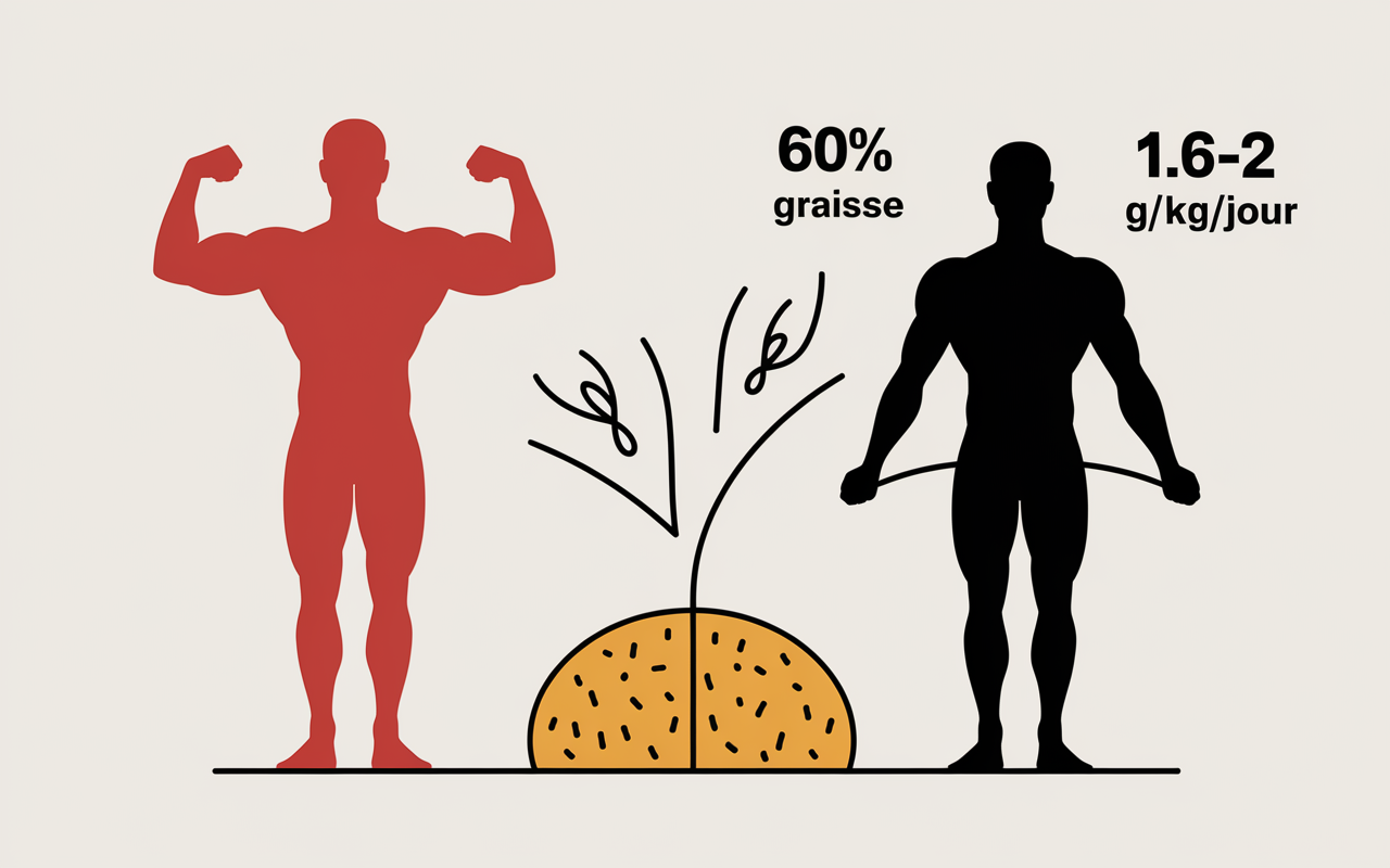 complément alimentaire masse musculaire vs graisse