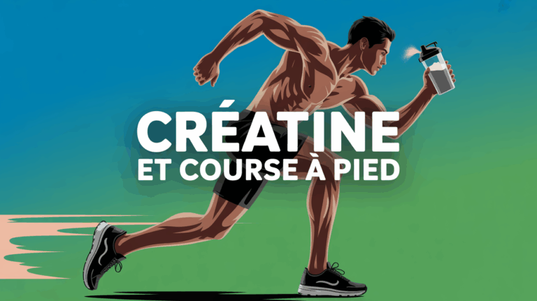 coureur avec creatine sur piste fond dynamique