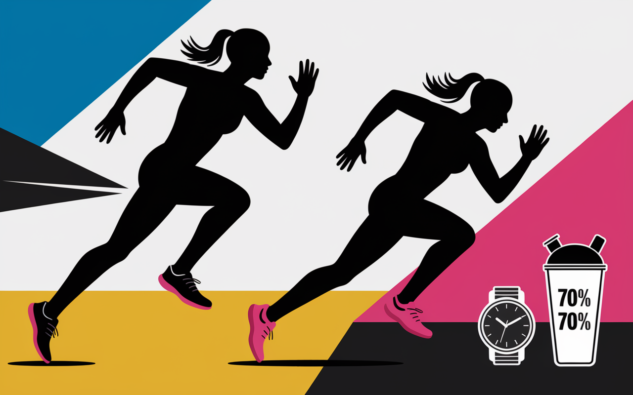 coureurs sprint et recuperation avec creatine