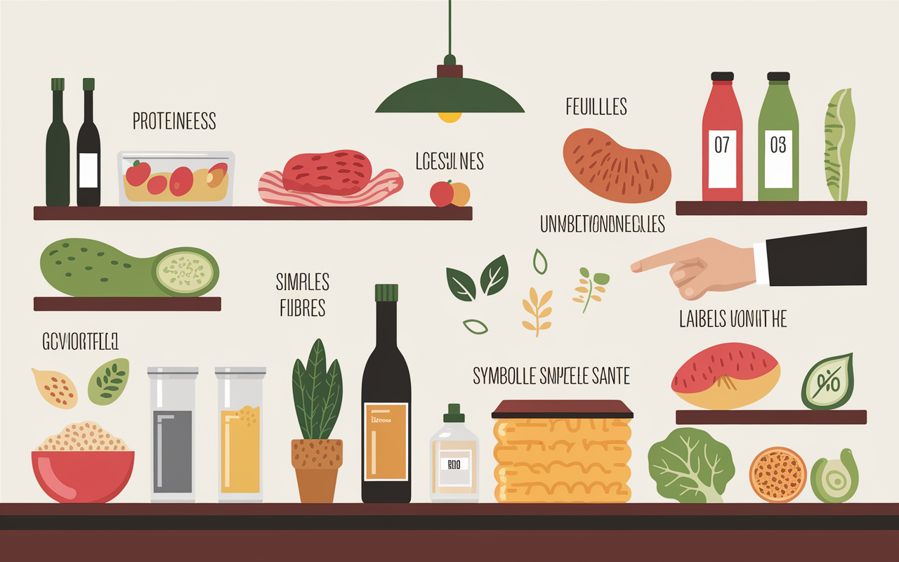 Sélection barres protéinées sans sucre, étiquettes nutrition, labels