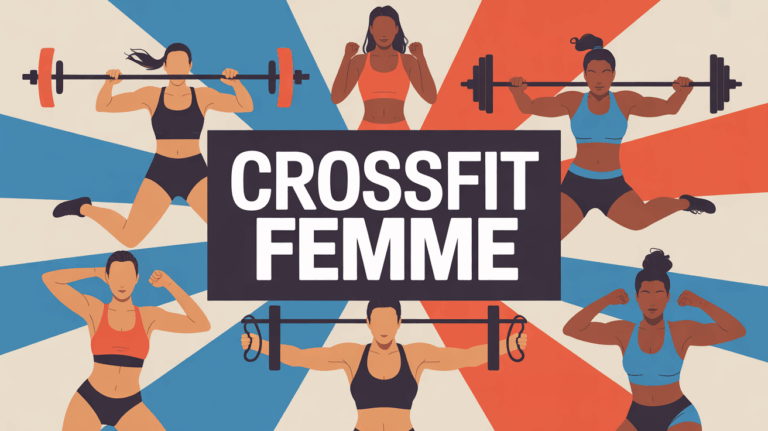 Illustration femmes dynamiques CrossFit femme action
