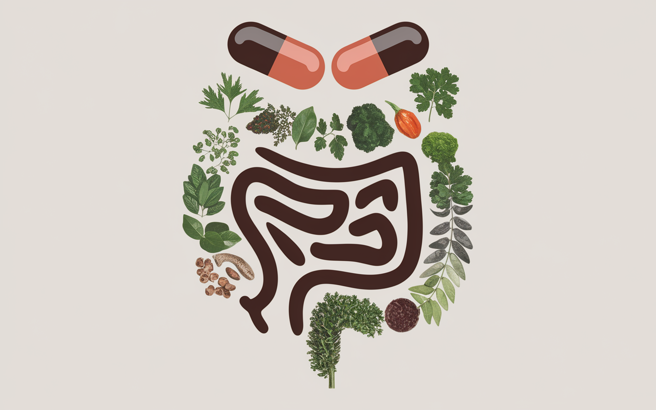 Gélules ouvertes probiotiques plantes ventre plat
