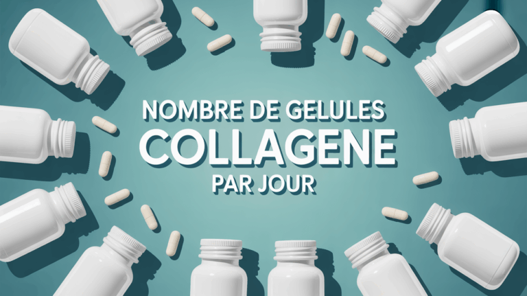 illustration flacon gelules collagene dosage quotidien