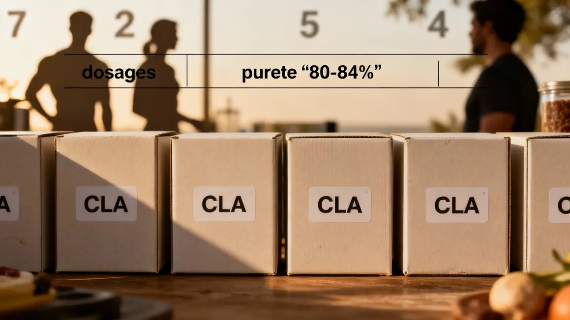 Comparatif marques CLA dosage pureté