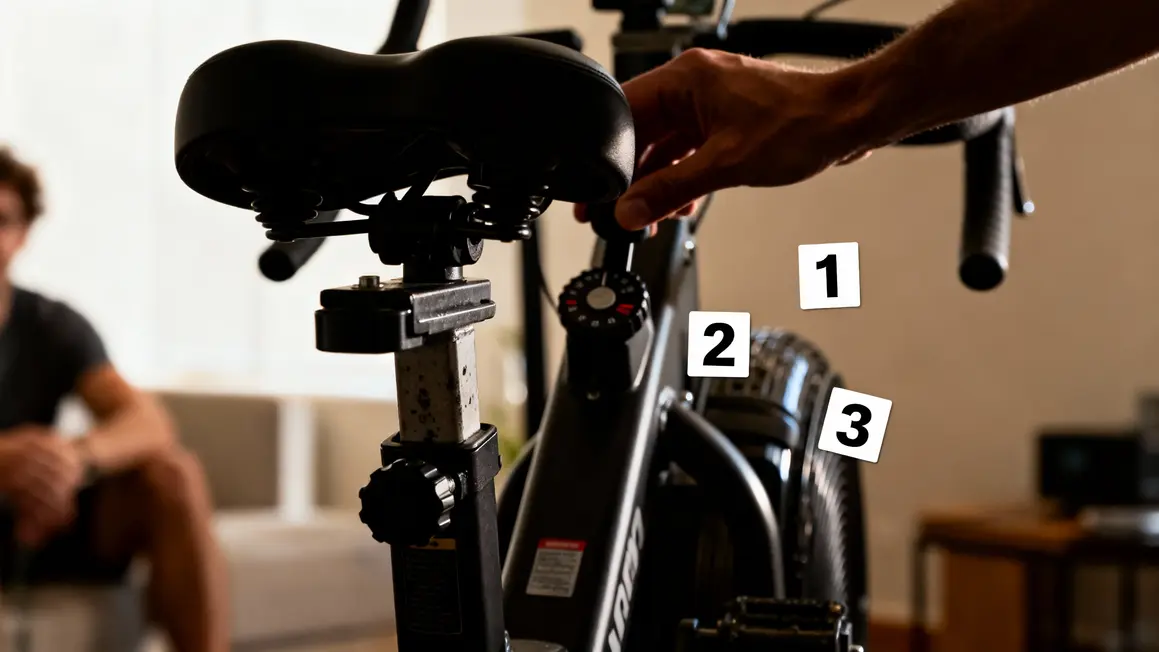 Ajustement erg bike reglage selle cardio