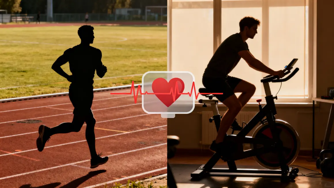 Test fréquence cardiaque maximale piste et vélo cardio