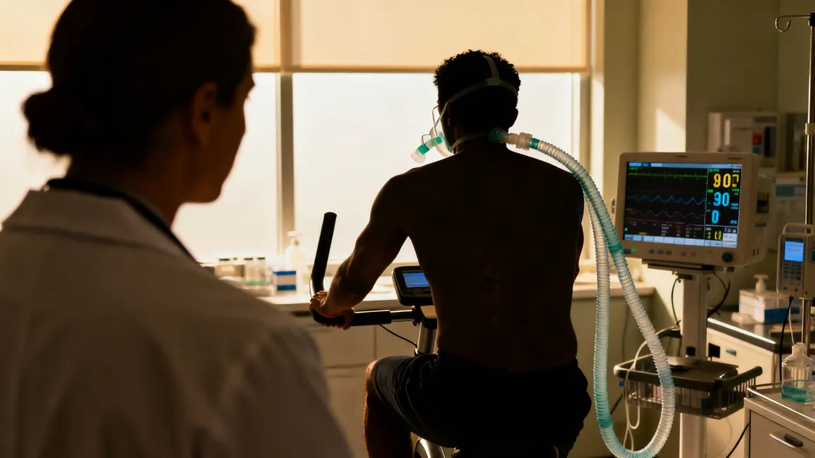 Test VO2 max laboratoire vélo et masque respiratoire