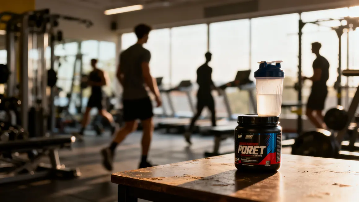 Utilisateurs salle de sport avec pot C4 Pre Workout