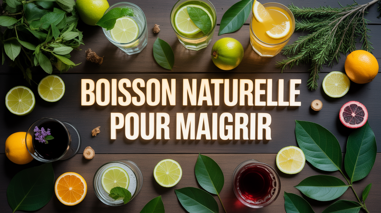 boisson pour perdre du poids sur table moderne