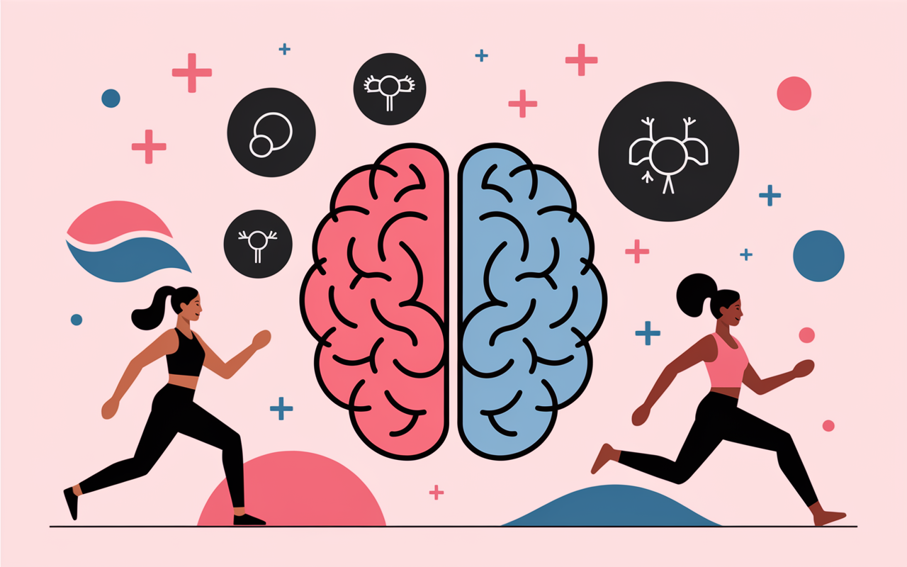 Cerveau entoure hormones, effet sport hormone du bonheur