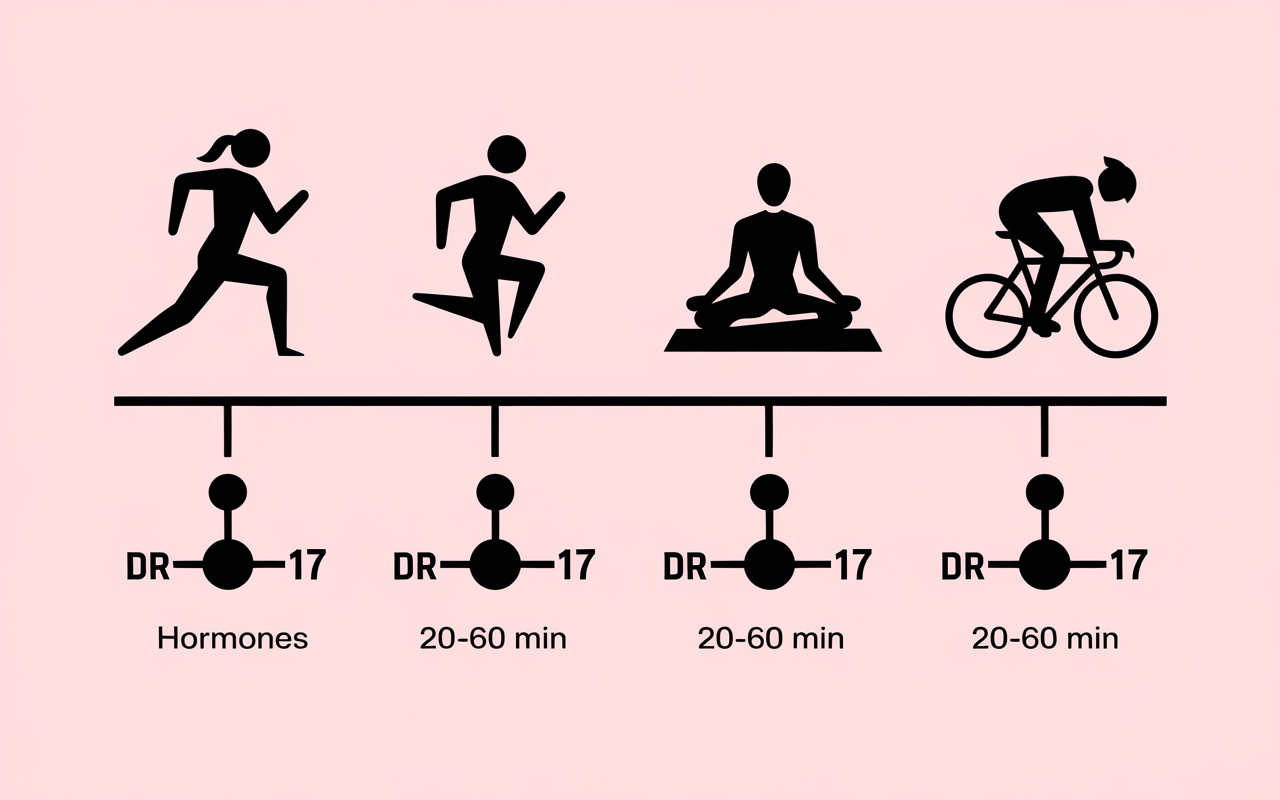 Tableau comparatif sports stimulent hormone du bonheur