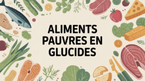 assiette aliments pauvre en glucide variés
