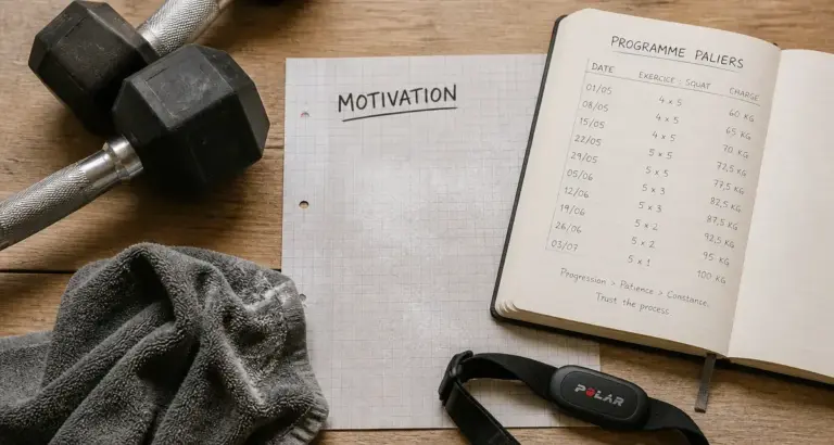 Motivation musculation : carnet et programme d’entraînement