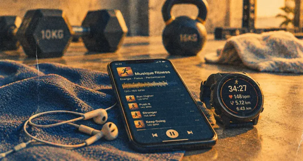 Musique fitness : bon rythme pour chaque séance, écouteurs et playlist BPM
