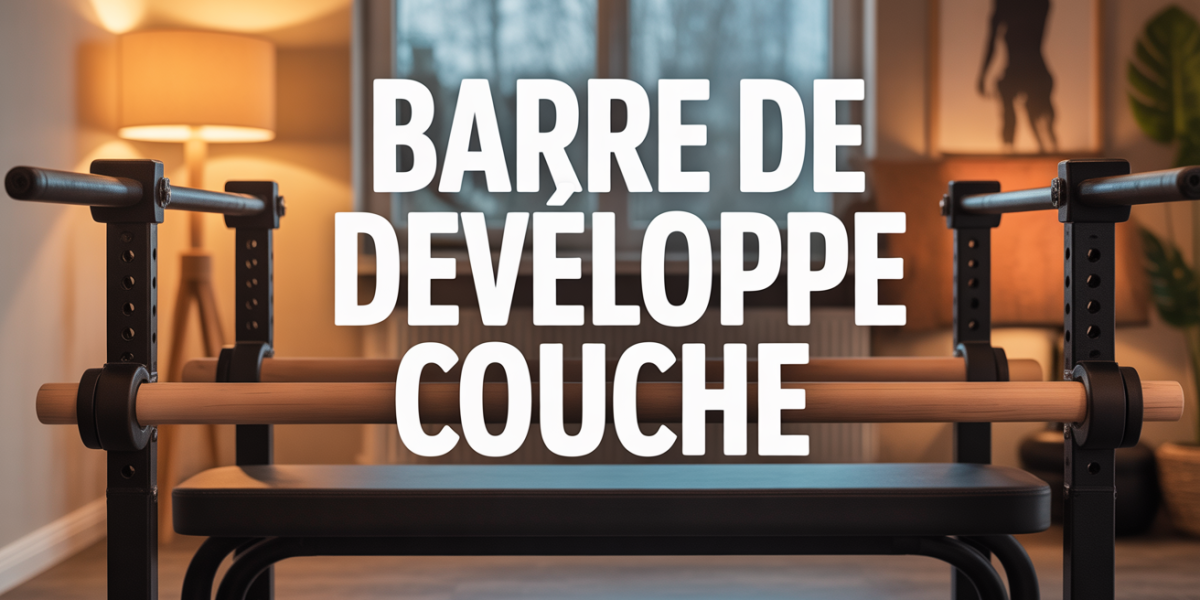 Barre de developpe couche en home gym