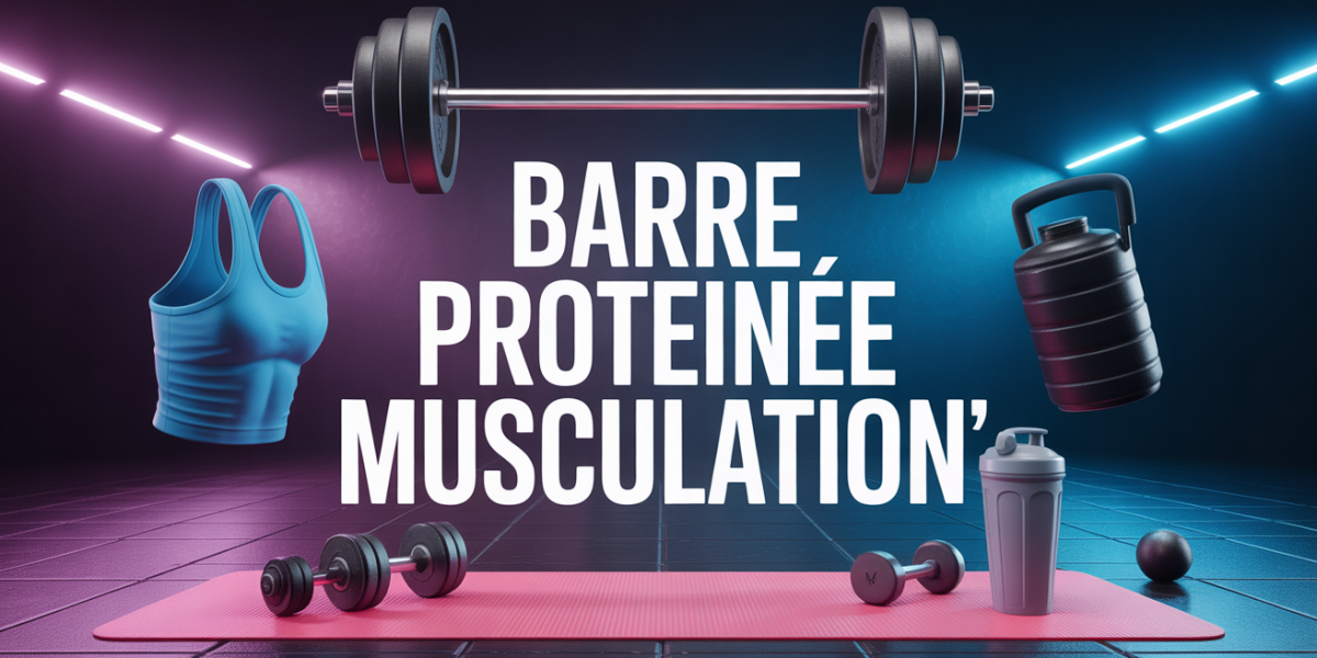 Accessoires musculation et barre proteinee visuel SEO