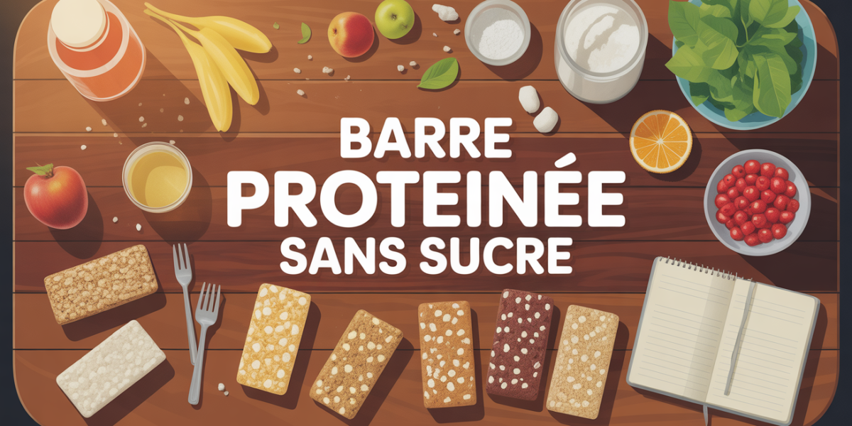 Barres protéinées sans sucre, fruits secs, carnet, titre comparatif