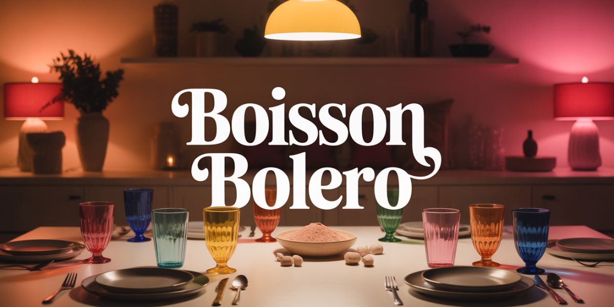 Boisson Bolero scène conviviale table famille sachets