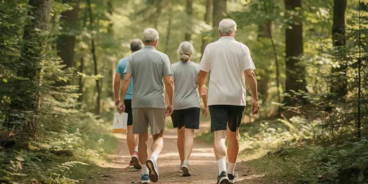 seniors et sportifs ensemble marche confort articulaire supplément