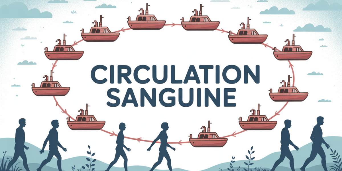 illustration circulation sanguine bien etre naturel