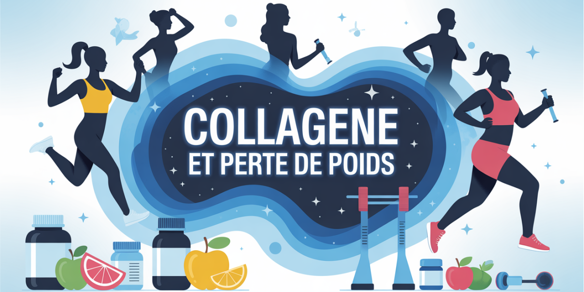 Image dynamique collagene et perte de poids sport silhouettes