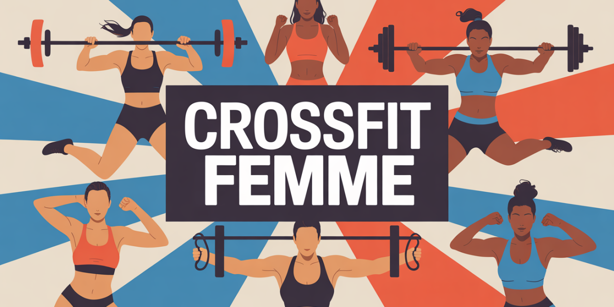 Illustration femmes dynamiques CrossFit femme action