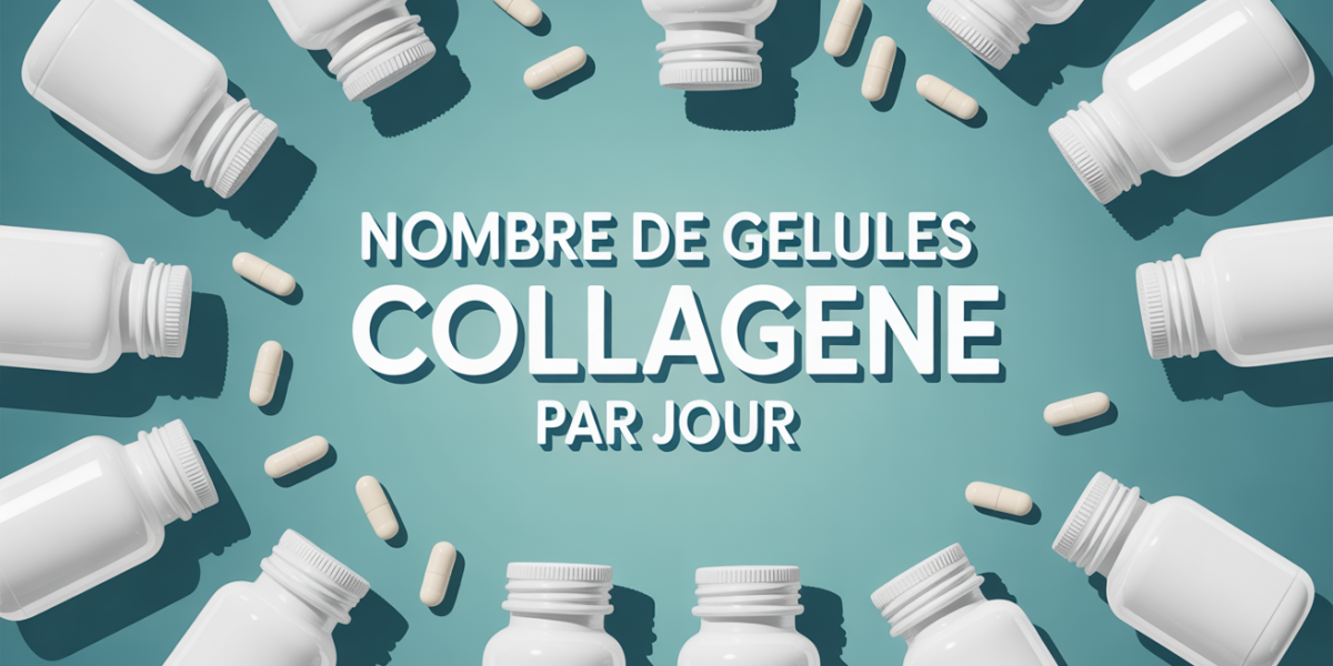 illustration flacon gelules collagene dosage quotidien