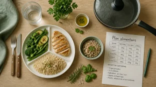 Plan alimentaire pour perte de poids : 30 végétaux et 4 repas types, image de préparation