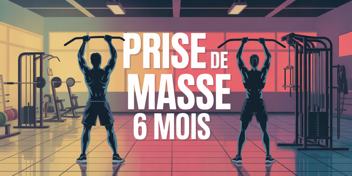 salle musculation prise de masse 6 mois silhouettes